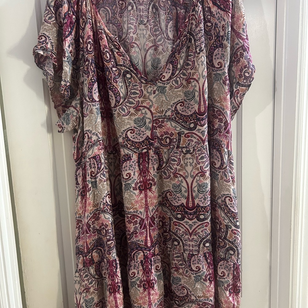 Bohemian Paisley Print Dress